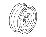 5K0601027A03C - Suspension: Wheel, Steel for Volkswagen: Jetta Image