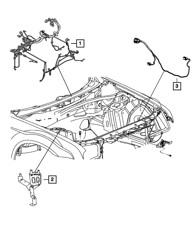 68213747AD - : Headlamp To Dash Wiring for Mopar Image