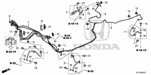 Brake Lines (VSA) (1) for 2014 Honda CR-Z #0
