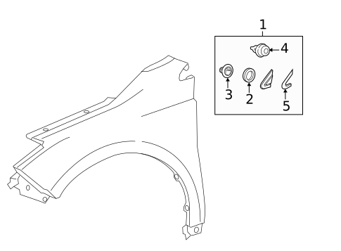 Exterior Trim - Fender for 2014 Toyota Avalon #0