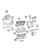 68298202AA - Interior Trim: Instrument Panel Closeout Panel for Mopar Image