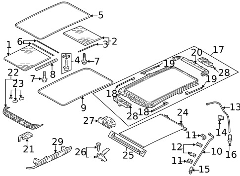Sunroof for 2017 Volkswagen Tiguan Limited #2