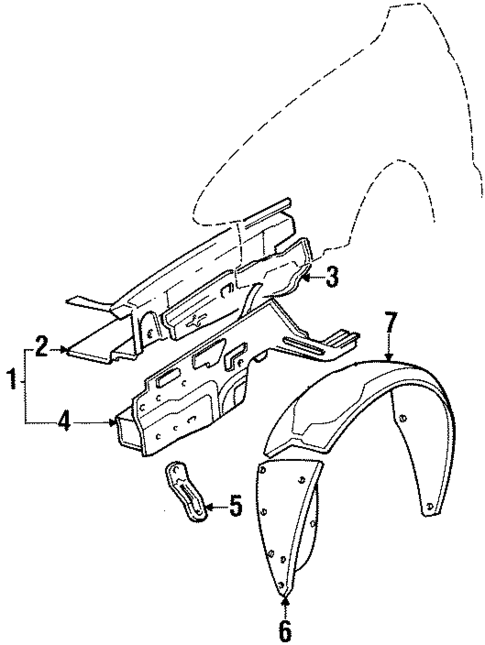 Structural Components & Rails for 1987 Hyundai Excel #0