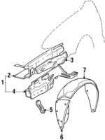 8645421051 - : Splash Shield for Hyundai: Excel Image