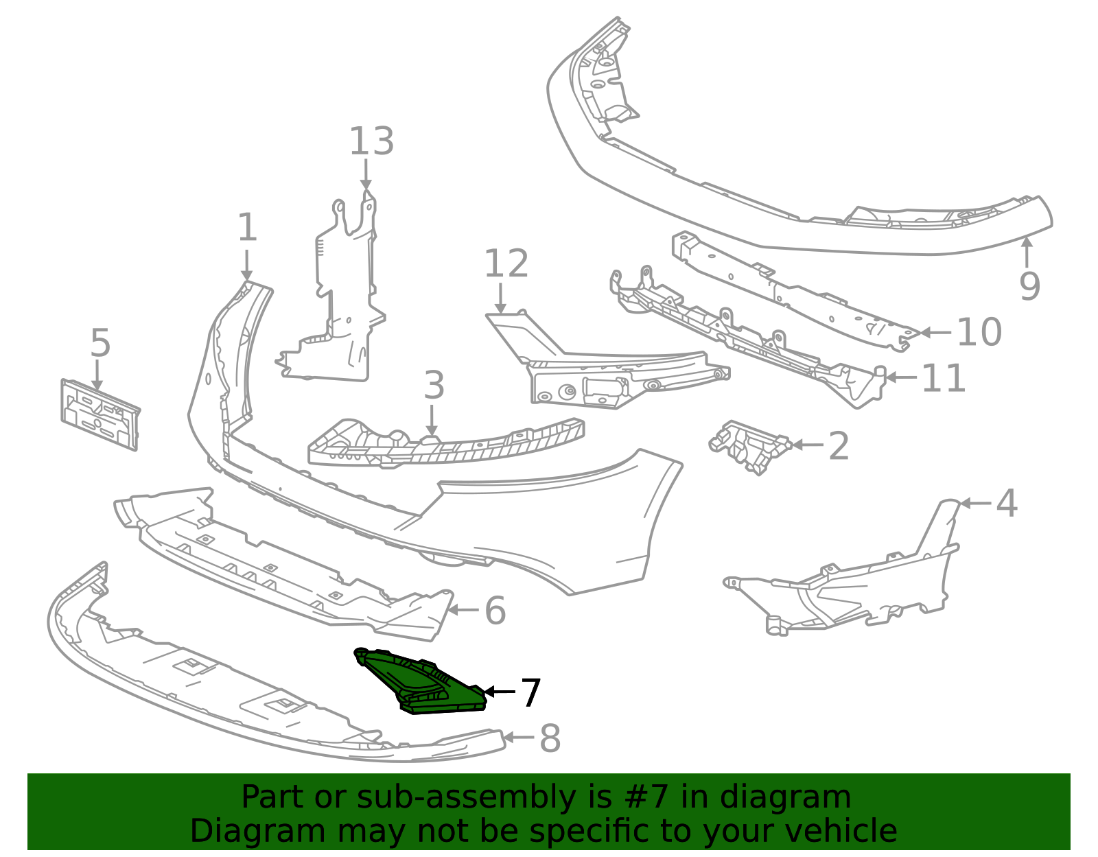 71141-30A-A10ZJ - 2023-2025 Honda Accord - Lower Air Guide