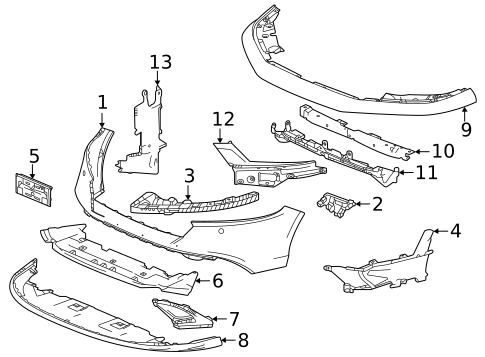 Bumper & Components - Front for 2025 Honda Accord | OEM Parts Online