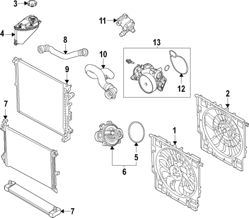Cooling System for 2023 BMW XM #0