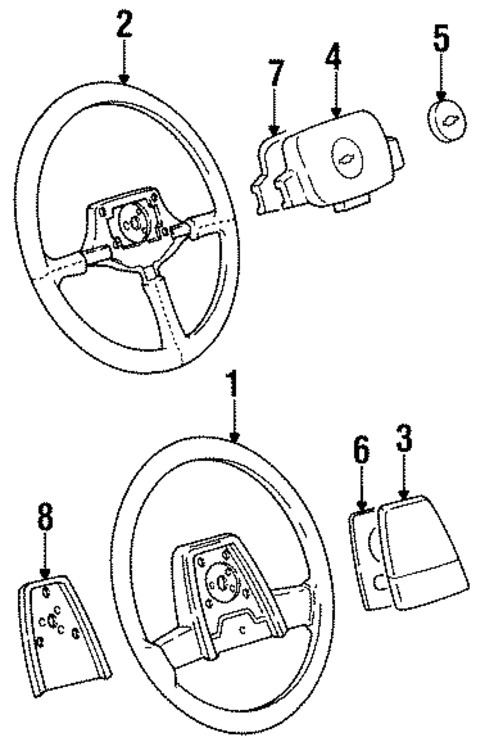 Wheels & Trim for 1993 Chevrolet Lumina #0