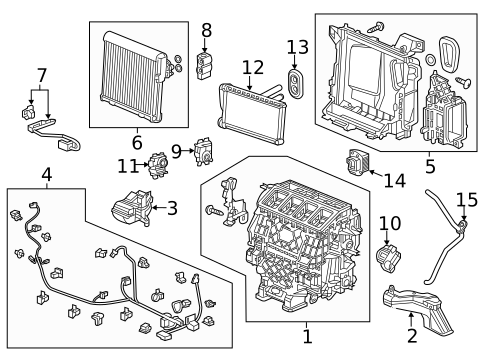 Evaporator Components for 2024 Acura TLX #0