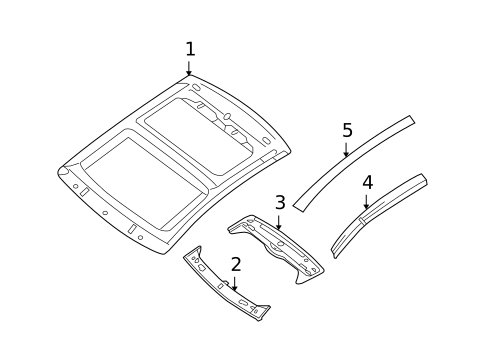 Roof & Components for 2009 Nissan Maxima #1