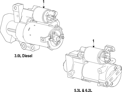 Starter for 2022 GMC Yukon #1