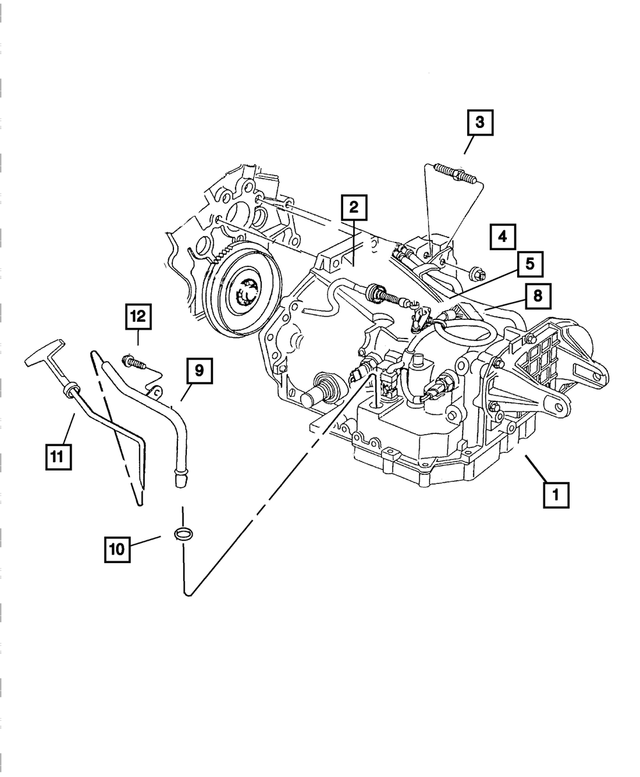 4593216BB - Automatic Transaxle 4 Speed: Gear Selector Cable for Mopar Image