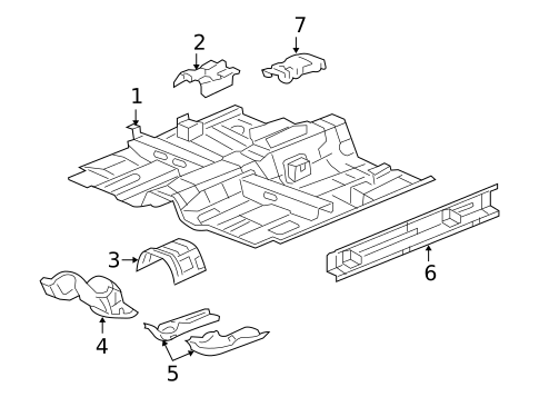 Floor & Rails for 2006 Pontiac G6 #1