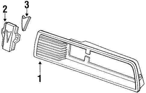 Grille & Components for 1985 Pontiac 6000 #0