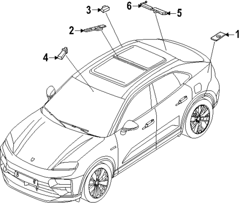 Antenna & Radio for 2025 Porsche Macan #0