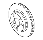 8N0615301A - : Disc Brake Rotor Front for Volkswagen: Golf, Jetta Image