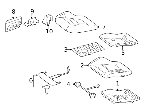 Front Seat Components for 2016 Mercedes-Benz E63 AMG S #2
