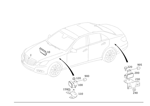 Electrical Parts for Suspension Adjustment for 2008 Mercedes-Benz E63 AMG #0