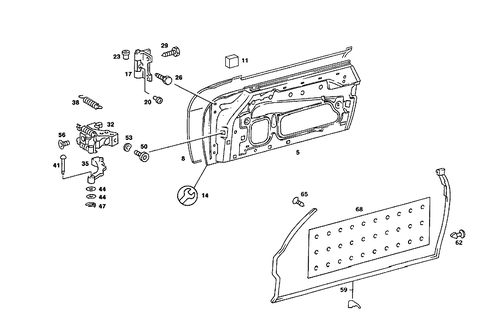 Front Doors for 1986 Mercedes-Benz 560SL #0