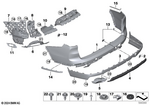 51129478278 - : Cover, Bumper, Rear for BMW Image