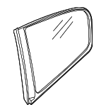 83306JB100 - Body: Quarter Glass for Nissan: Altima Image