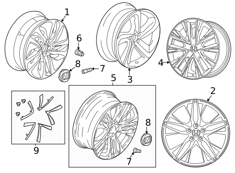Wheels for 2022 Honda Accord #0