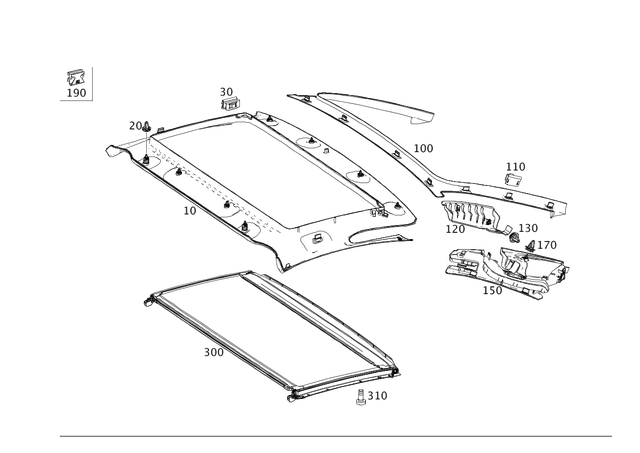 2317903745 - Hardtop: Trim, Retractable Roof for Mercedes-Benz: SL400, SL450, SL550, SL63 AMG, SL65 AMG Image image