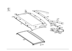 2317900545 - Hardtop: Trim, Retractable Roof for Mercedes-Benz Image