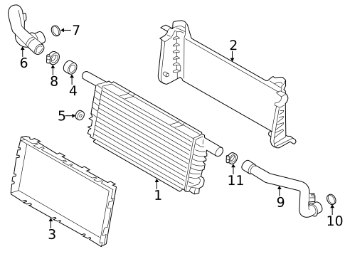 Radiator & Components for 2012 Porsche 911 #2