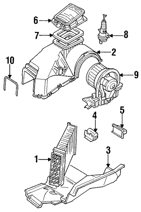 Evaporator Assembly for 1993 Volkswagen Golf #0