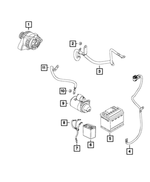 68322543AC - Electrical: Battery Negative Wiring for Jeep: Compass Image