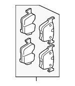 T4A40668 - : Disc Brake Pad Set for Jaguar: F-Pace Image