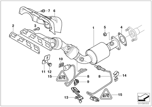 Catalytic Converter / Front Silencer for 2003 Mini Cooper S #0