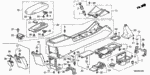54714S84A52 - Interior/Bumper: LID, ESCUTCHEON for Honda Image