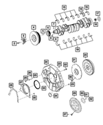 68002984AA - 6.7L Turbo Diesel; Engine: Bolt, Mounting for Dodge: Ram 2500, Ram 3500 | Ram: 2500, 3500 Image