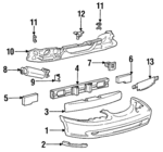 F4ZZ17D957A - Body: Bumper Cover for Ford Image