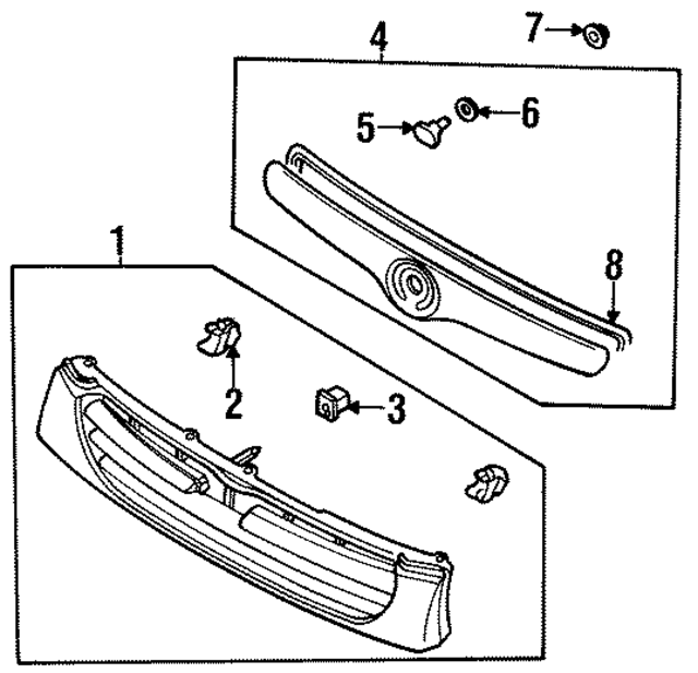 LA01504KYA - : Molding Nut for Mazda Image