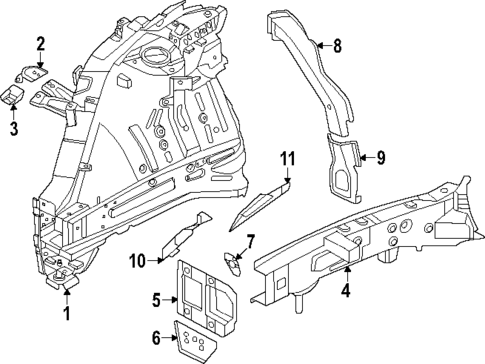 Structural Components & Rails for 2024 Hyundai Ioniq 6 #0