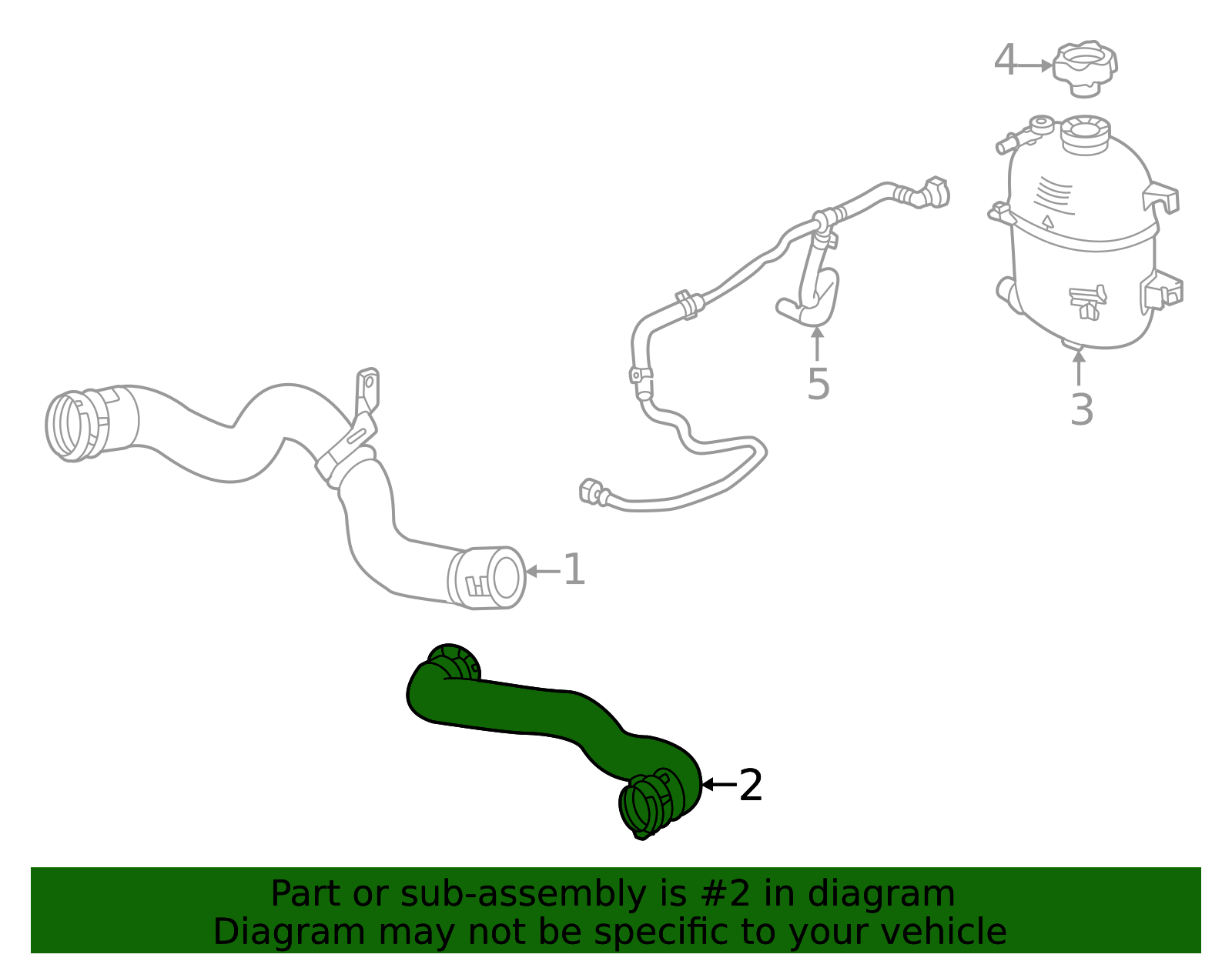 2025-2026 GM Radiator Hose 26595379 | OEM GM Parts