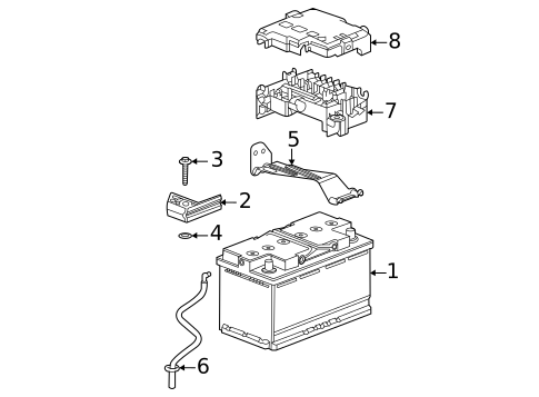 Battery & Related Components for 2022 Cadillac CT4 #0