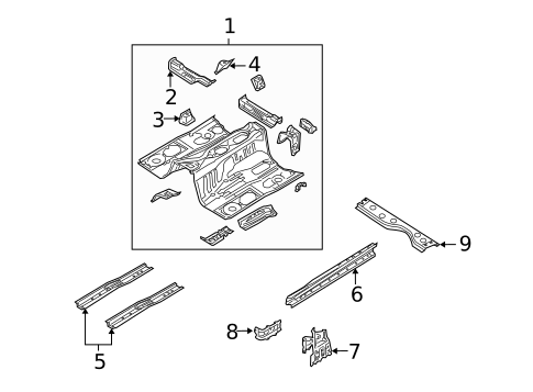 Floor & Rails for 2006 Mazda RX-8 #0