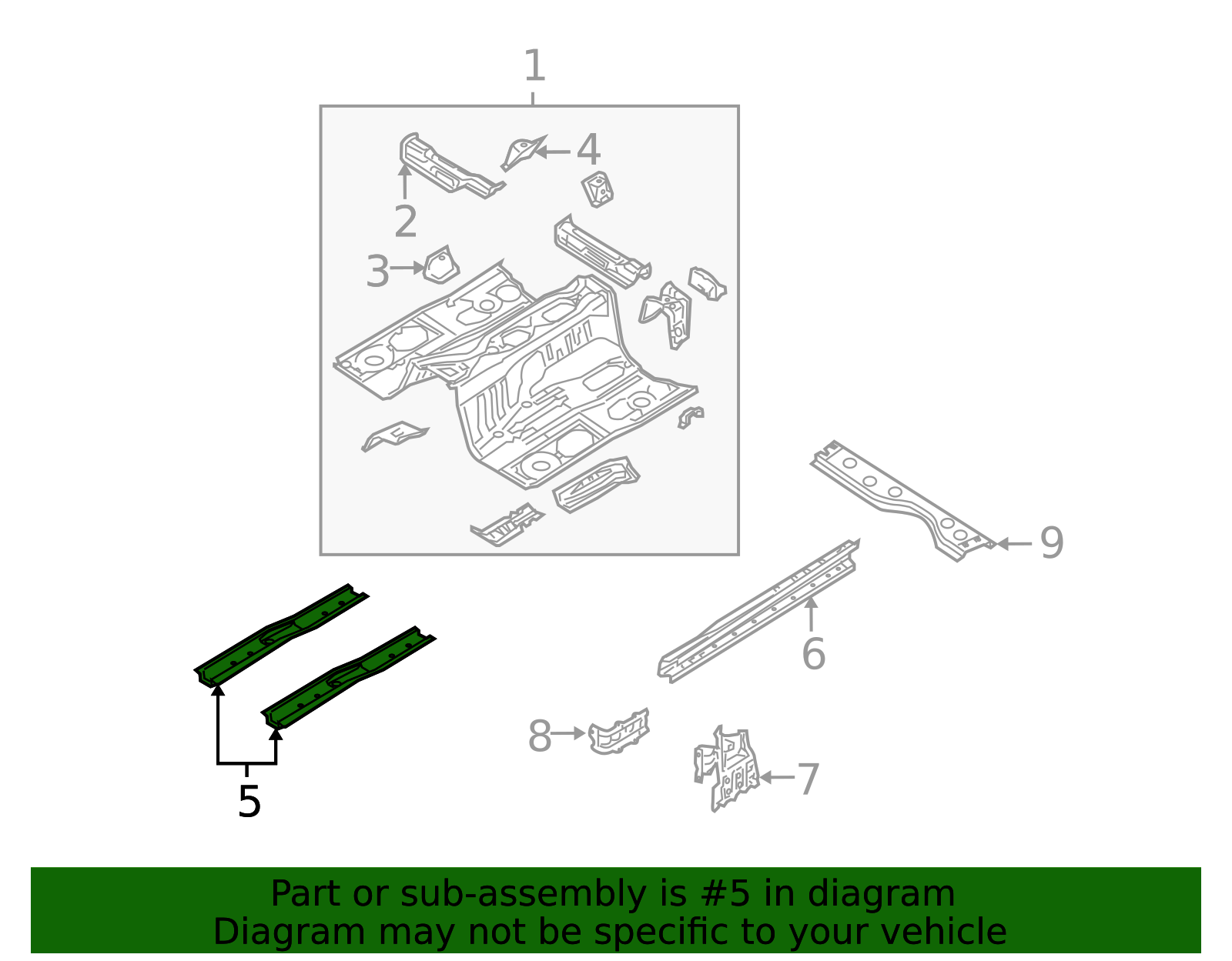F151-53-660C - Front Support - Mazda Swag