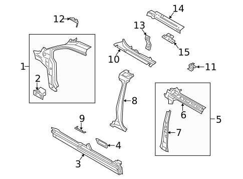 Hinge Pillar for 2014 Ford Transit Connect #0