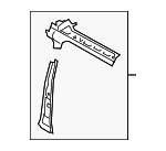 DT1Z61513A30N - Body: Inner Center Pillar for Ford: Transit Connect Image