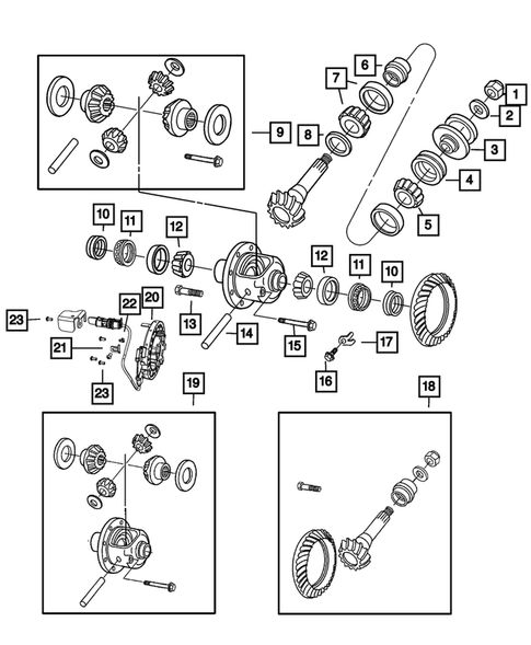 Front Axle;  Housing, Differential and Vent for 2014 Ram 2500 #0