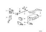 63259128043 - Distance Systems, Cruise Control: Hex Nut with Plate for BMW Image