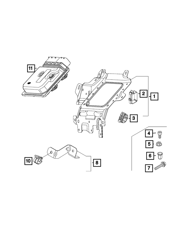 68201746AA - Electrical: Wiring Clip for Mopar Image image