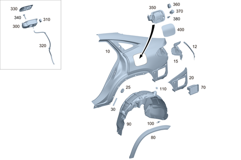 Rear Fender for 2024 Mercedes-Benz GLE53 AMG #0