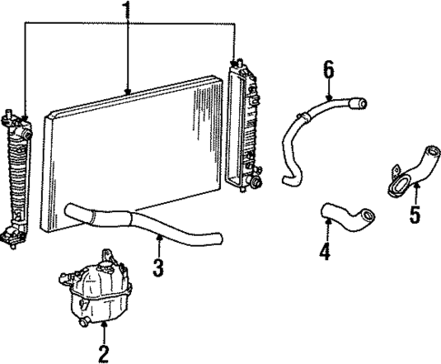 Radiator & Components for 2002 Ford Windstar #1