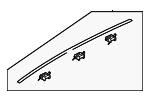 87240R6100 - Body: Roof Molding for Hyundai Image